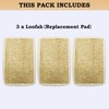 DAKOUDAI Back Scrubber for Shower with Bristles and Loofah, Body