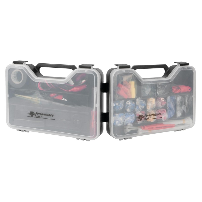 Performance Tool W5207 285 Piece Multi-Use Electrical Repair Kit, Black