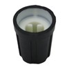 6mm D0 Hole Black Rubber Grip Control Knob For DJ