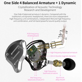 kz zs10 pro in Ear Monitor Headphones and kbear case