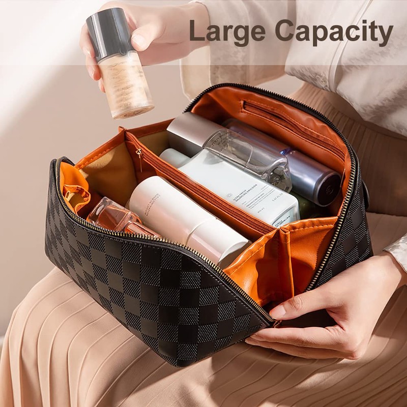 Portable Makeup Bag, Large Capacity Travel Cosmetic Bag, Multifunctional Travel
