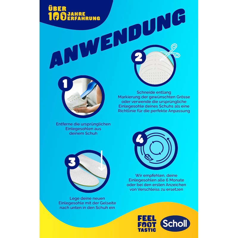 Scholl LiquiFlex Everyday S Comfort Insoles, More Memory Foam and