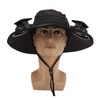 Solar Fan Hat Large Brim Quick Dry Breathable 3 Speeds