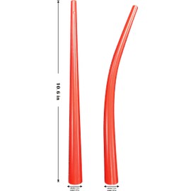 ANZHUO Caulking nozzle for Caulking Gun, curved caulking nozzle applicator, replacement extension tool used in construction (2 pieces, straight, bent,Caulking Guns Nozzle)