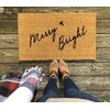 Merry and Bright Christmas Welcome Mat - Holiday & Housewarming