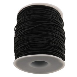 E-outstanding Elastic String 100m/Roll 1mm Round Elastic Cord Beading Wire Stretch Nylon Thread Rope for Jewelry Making DIY Craft Black