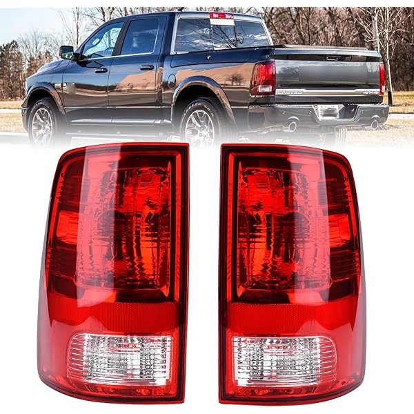 Nakuuly Tail Light Halogen Type Compatible With 2009-2018 Dodge Ram