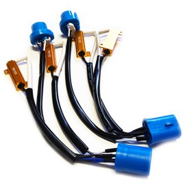 O-NEX HB5 9007 Kit de resistencia de carga LED 50 W 8 ohm Adaptador de arnés de relé de foco para faros delanteros antiparpadeo, decodificador de error y cancelación de advertencia