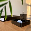 Pulto Small Shelf for Desk, Metal, Matt Black with Felt,