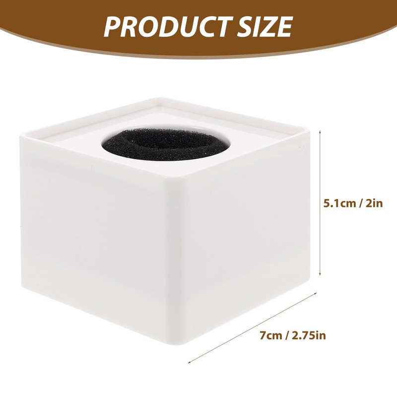 Tinksky Microphone Flag Station Logo ABS Portable Square Cube Shaped