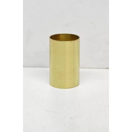 POLISHED BRASS 1" CANDLE SOCKET - 5/16" X 18 THREAD - FOR 1" CANDLE