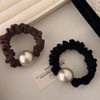 [VIISEN] Scrunchie Hair Elastic Stylish Hair Accessory Simple Cute Pearl