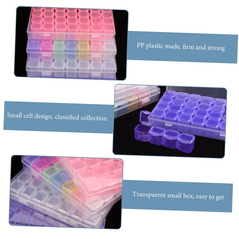 Gadpiparty 4Pcs Makeup Organizers with Independent Clear Makeup Holder for