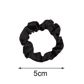 12Pcs Satin Hair Scrunchies, Black Scrunchies Hair Ties Elastic Hair Bands Ponytail Holder Hair Accessories Stocking Stuffers for Women