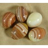 Harmonize Natural Peach Jasper Stone Carved Egg Reiki Healing Crystal