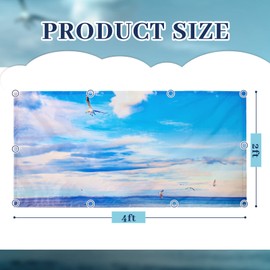 Hortsun 6 Pcs Fluorescent Light Covers Magnetic, Classroom Fluorescent Magnetic Filters, Ceiling Light Covers Classroom Protectors for Office Schoolroom Home(Blue Sky)