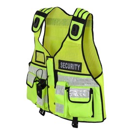 RAC3 Hi Viz Tactical Vest Dog Handler Security, Paramedic, Enforcement, Tac Vest (Yellow)