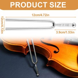 OUDQFCJ Tuning Forks A440Hz Stainless Steel Piano Tuning Fork for Standard Instruments Guitar, Violin