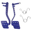 Gatuida 2pcs Bikes Brake Throttle Pedals Slip Metal Footrest for
