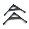 Oakcrafts - Pair of Epoxy Black Gallows Shelf Brackets Antique
