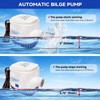 1100 GPH Automatic Boat Bilge Water Pump 12V, 1-1/8 Inch