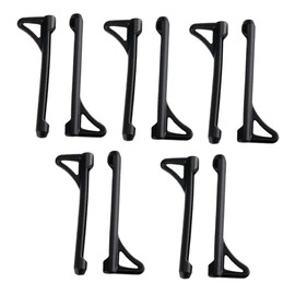 Operitacx 1 Satz 5 Paare rutschfeste Abdeckung gläser Brille Accessoire Brillenhalter Brillenbügel Bügelspitzen für Brillen Kieselgel Schwarz