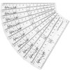 Monster Stationery - 6 Inch / 15cm Transparent Rulers - Shatter Resistant - Pack of 10 - Clear
