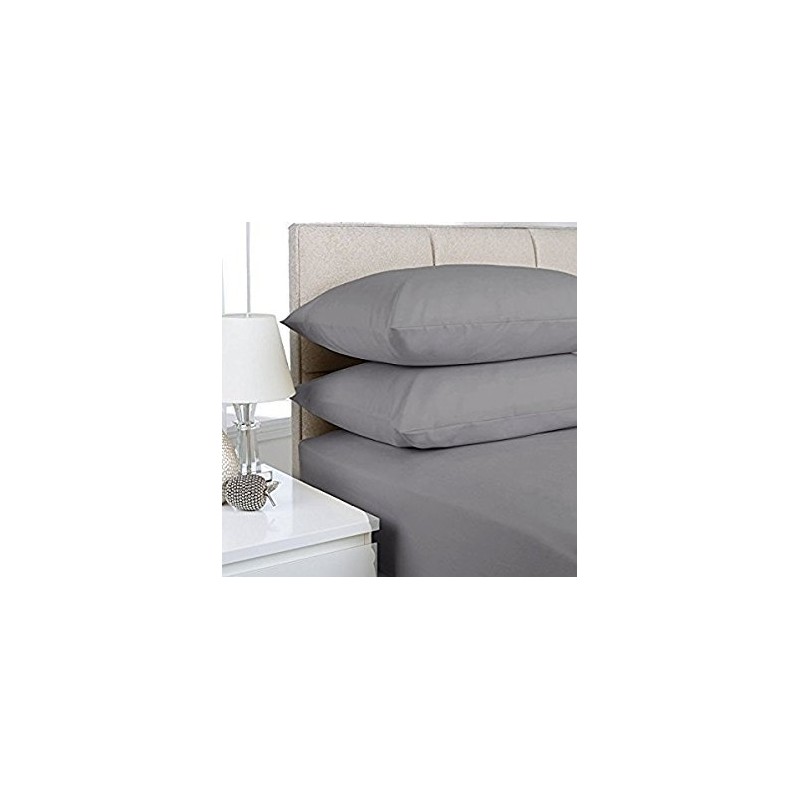 Extra Deep Fitted Sheets 16"/40CM Deep 14 Colours (King, Silver)