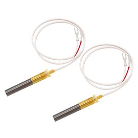 Denkuhin Gas Fryer Thermopile Generators 24" Thermocouple for Gas Fireplace, 2-Wire 750 Millivolt for Water Heater, Imperial Elite Frymaster Dean and Gas Pizza Oven (Glass Fiber Wire)