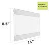 Dezeqo Acrylic 8.5 x 11 Wall Mounted Sign Holder Horizontal,
