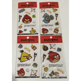 Angry Birds Stickers New Sealed ,4 Pieces Lot
