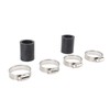 2Pcs 1in High Temp Pipe Clamps Connector Sturdy Exhaust Pipe