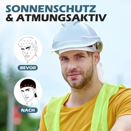 GXCROR Bandana Cap, Sports Headscarf, Headwear, Breathable for Men and Women, for Running, Cycling and Outdoor Activities, White*2, Unit size