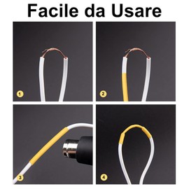 100Pcs Heat Shrink Tubing, Electrical Insulation Wrap Wire Cable Sleeve Kit 5 Colors 5 Sizes for Fixing and Protecting a Components