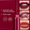 L'BEL - Forever Labial Líquido Mate Rouge Ardent 6,5 g,