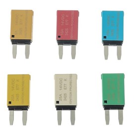 EPLZON EPLZON 5A 10A 15A 20A 25A 30A DC 12V-14V Auto Reset Circuit Breaker ATM Low Profile T1 Mini Blade Fuses Breakers for Car Trucks Marine Boat RV Solar and More,2 Pack