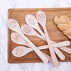 JOWE Wooden Cooking Spoons Set of 6 Beech Kitchen Utensils
