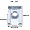 YINETTECH 80Pcs Thread Clip Nut Set, U-Shaped Nut M4 M5