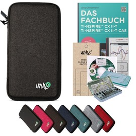 CALCUSO Accessory Streber Pack Dark Grey Compatible with Graphing Calculator TI Nspire CX II-T/CX II-T CAS