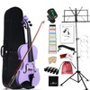Aileen Violin 4/4 Full Size for Adults Beginners, Purple Fiddle