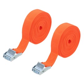 PATIKIL - Correa de amarre de 1 x 10 pies con hebillas, 2 correas de amarre con hebilla de leva, ajustables y resistentes correas seguras de hasta 550 libras para bicicletas de kayak de carga, verde