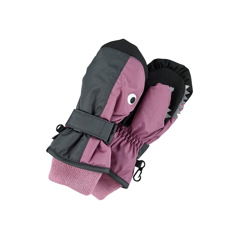 Sterntaler Unisex Children's Thumb, Knitted Cuff and Velcro Mittens, pink