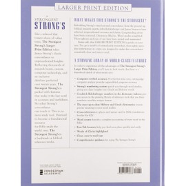 Strongest Strong's Exhaustive Concordance of the Bible Larger Print Edition, The