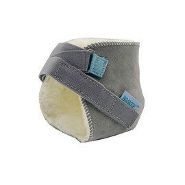 BIVIKEY Heel Protector for Pressure Sores Blisters Cracking Ease Pain Promote Rehabilitation Adjustable Instep Height Easy to Fix and Not Fall Off Grey 1 Piece M