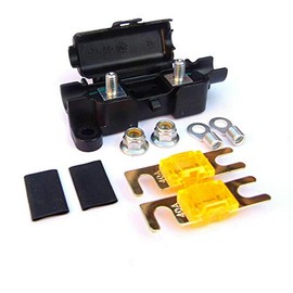MIDI Fuse Holder Kit with 40 Amp Midi Fuses Terminals, Heat Shrink Sleeving, MIDI Car Inline Fuse Holder