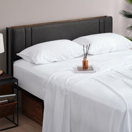 Z-hom Twin Sheets Set, 3 Piece Upgraded & Certified Sheets, Hotel Luxury Bedding Sheets & Pillowcases, Extra Soft & Wrinkle Free Sheets Cover, Deep Pocket Twin Sheets up to 16 inch (Twin, White)