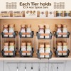 Delamu 2 Pack Pull Out Spice Rack Organizer for Cabinet,