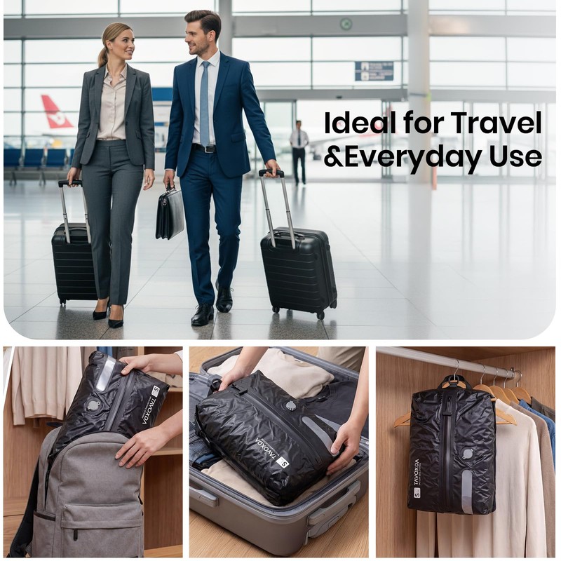 Tavoxda Vacuum Bags for Travel with Wireless Electric Pump, Durable