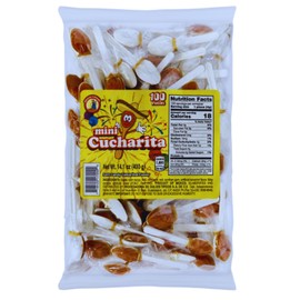 Mini Cucharita Tamarindo Spoon Candy (100 Count) - Dulces Típicos Brand - Hot Candy Tamarind Mini Spoon - Mexican Candy