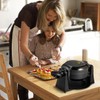 Double Belgian Waffle Maker Iron 180° Flip 1400W 8 Slices